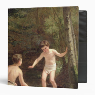 Bathing Boys, 1873 3 Ring Binder
