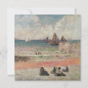 Bathing Dieppe by Paul Gauguin, Vintage Fine Art