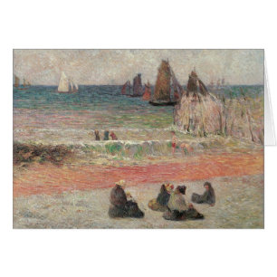 Bathing Dieppe by Paul Gauguin, Vintage Fine Art Cards