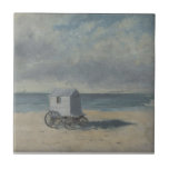Bathing Hut on the Beach (1876) James Ensor Ceramic Tile