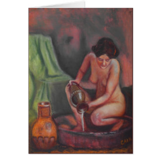 BATHING LADY CARDS
