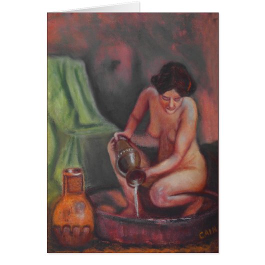 BATHING LADY CARDS (Front)