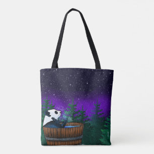 Bathing Panda Bear Tote Bag