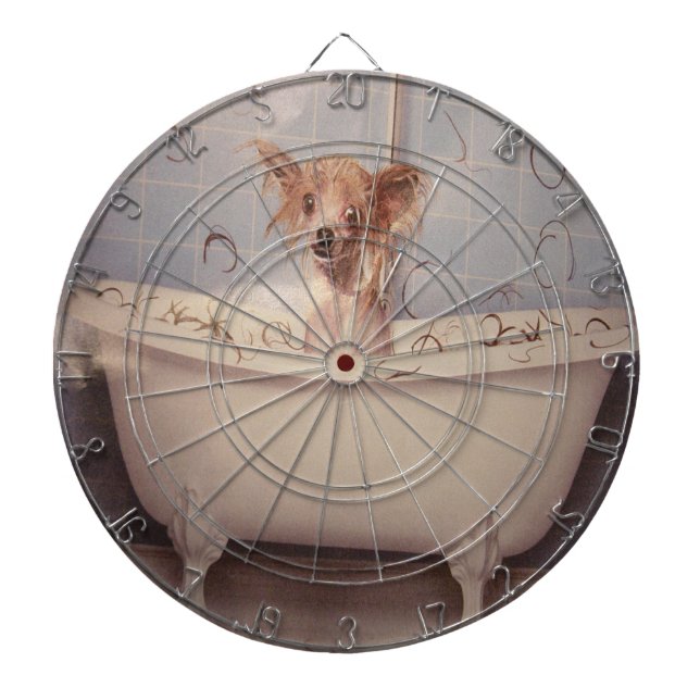BATHING PUPPY DARTBOARD (Front)
