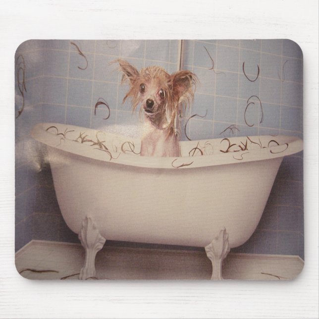 BATHING PUPPY MOUSE PAD (Front)