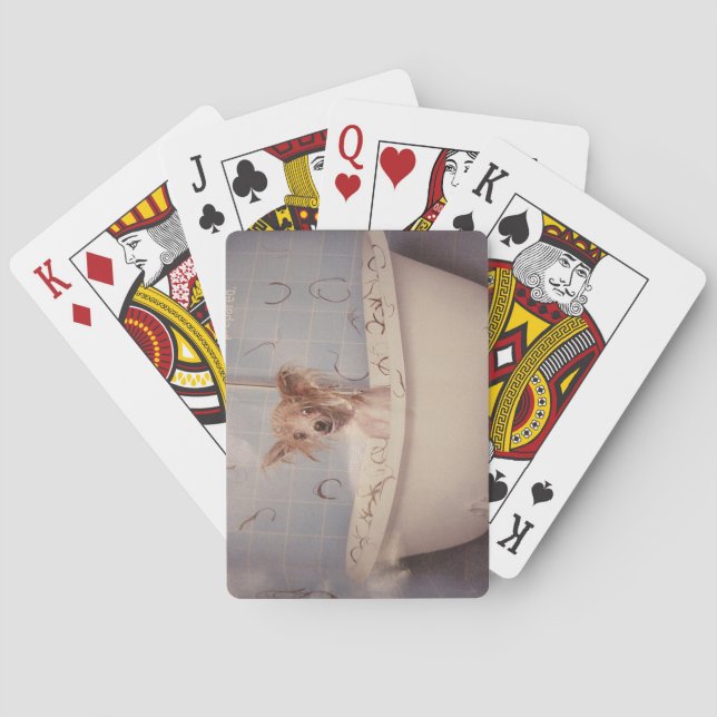 BATHING PUPPY POKER CARDS (Back)