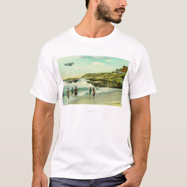 Bathing Scene at La Jolla BeachSan Diego, CA T-Shirt (Front)
