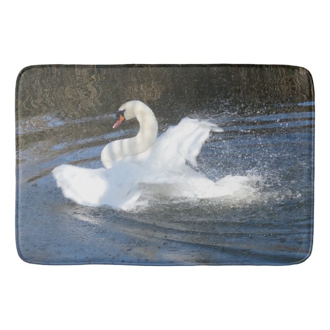 Bathing Swan Bath Mat (Front)