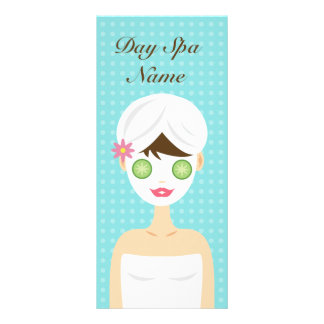 Bathing Woman With A Face Mask Service Menu