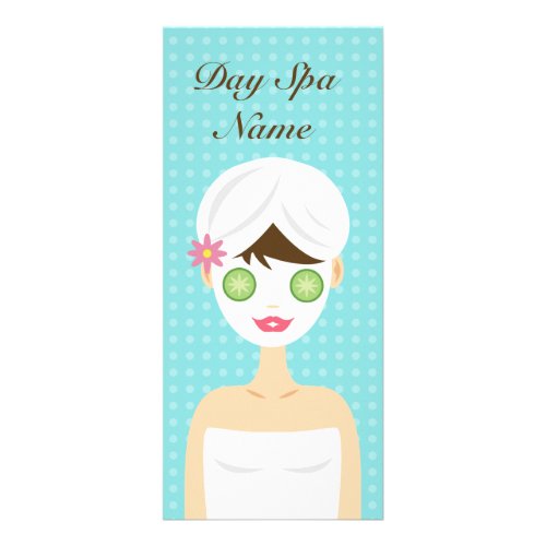 Bathing Woman With A Face Mask Service Menu