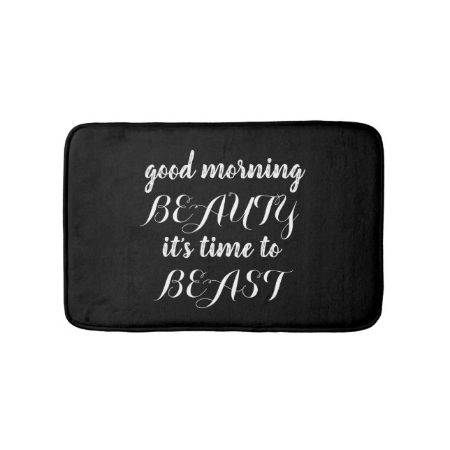 Bathmat - Beauty Beast Black (Front)