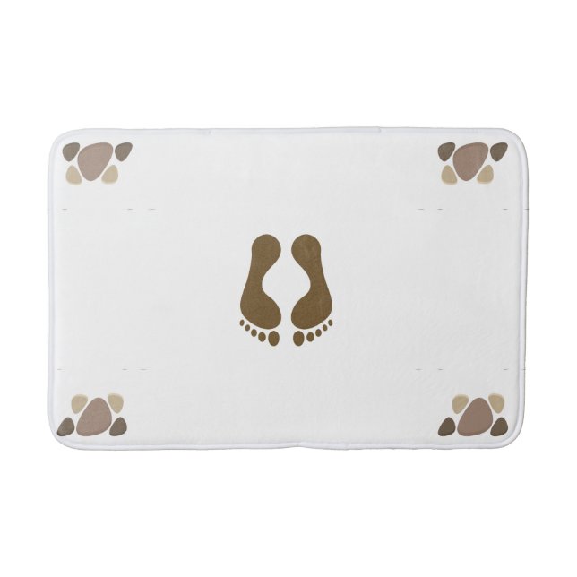 Bathmat Paw & Footprint design (Front)