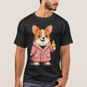 Bathrobe Corgi T-Shirt