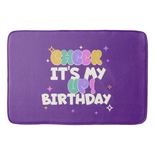 BATHROOM BIRTHDAY CHEER UP BATH MAT  (Front)
