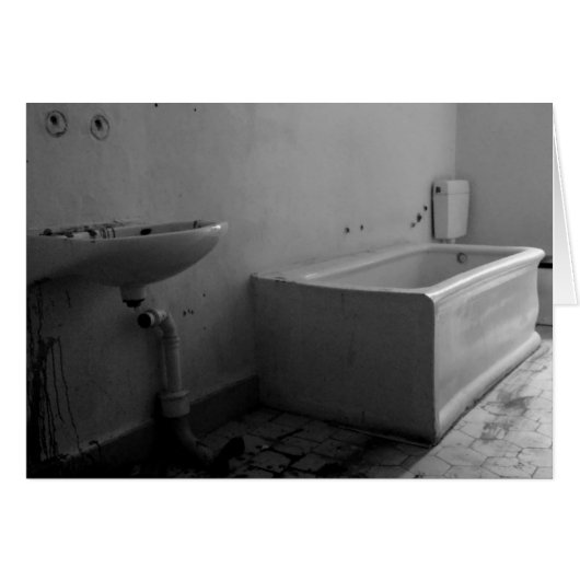Bathroom (Black and white) Cards (Front Horizontal)