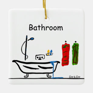Bathroom Ceramic Ornament