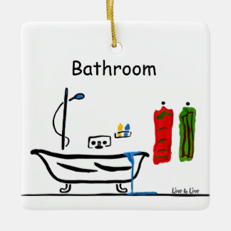 Bathroom Ceramic Ornament