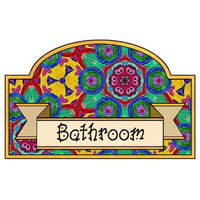 Bathroom - Decorative Sign Statuette (Front)