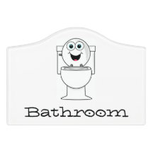 Bathroom Door Sign