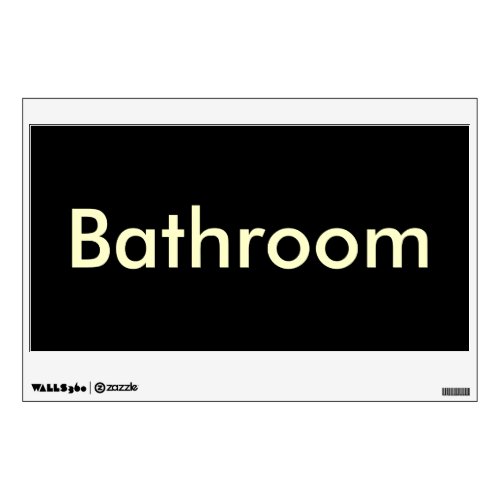 Bathroom Door Sign_TemporaryReusable Wall Sticker