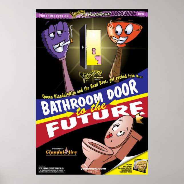 Bathroom Door to the Future Poster (Front)