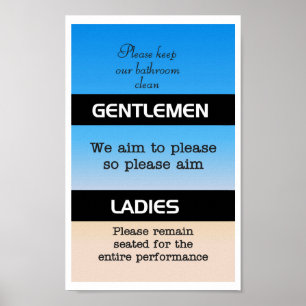 Bathroom Etiquette Poster