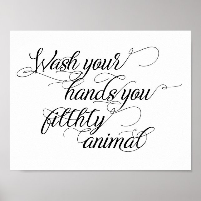 Bathroom Humor Art Poster (Front)