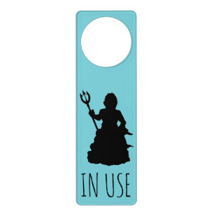 Bathroom In Use Occupied Virginia Beach Neptune Door Hanger