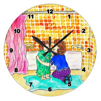 Bathroom clock kids