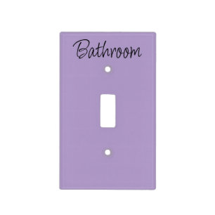 Bathroom Lavender Single Light Switch Cover