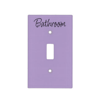 Bathroom Lavender Single Light Switch Cover
