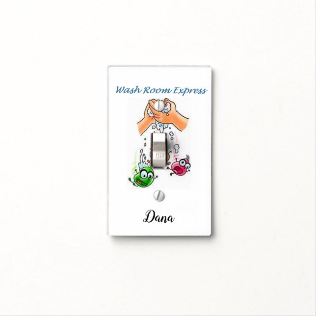 Bathroom Light Switch Cover (In Situ)