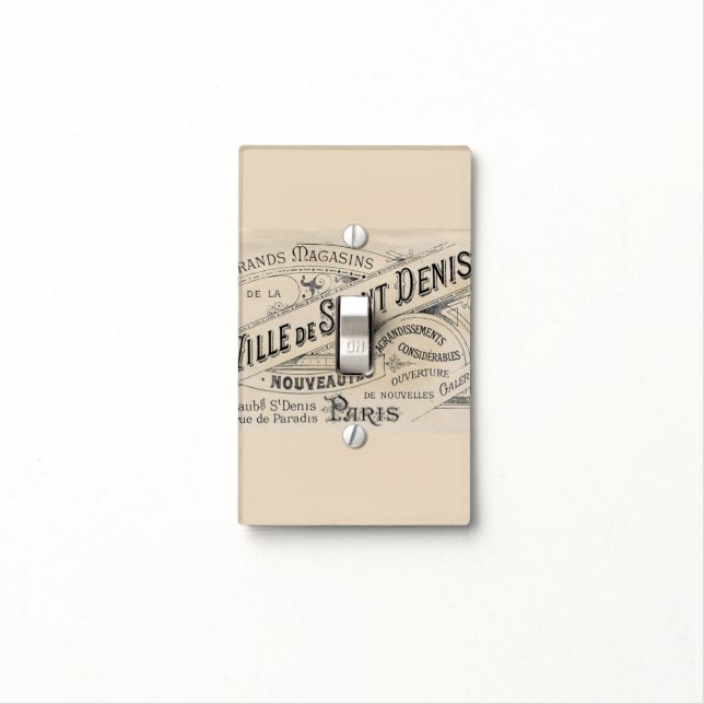 Bathroom Light Switch Cover Beige France, Paris  (In Situ)