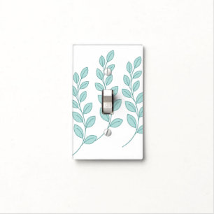 Bathroom Light Switch Cover Leaves Nature