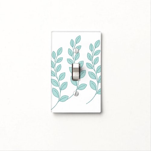 Bathroom Light Switch Cover Leaves Nature 