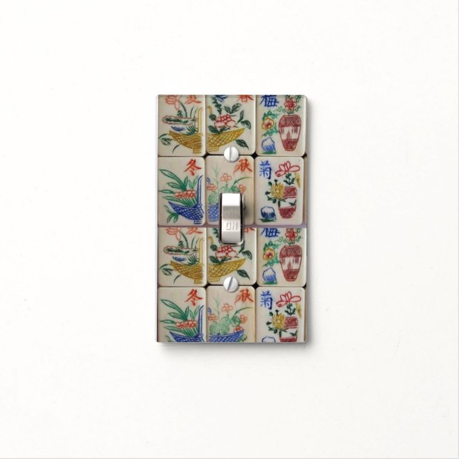 Bathroom Light Switch Cover Mahjong (In Situ)