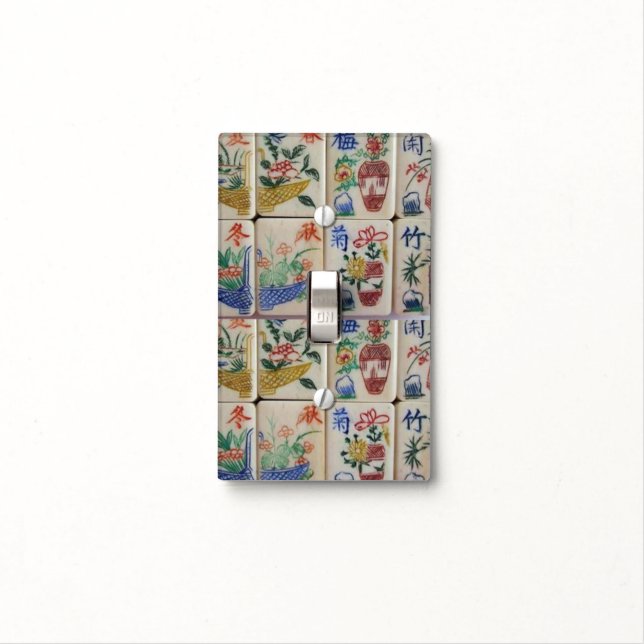 Bathroom Light Switch Cover Mahjong (In Situ)