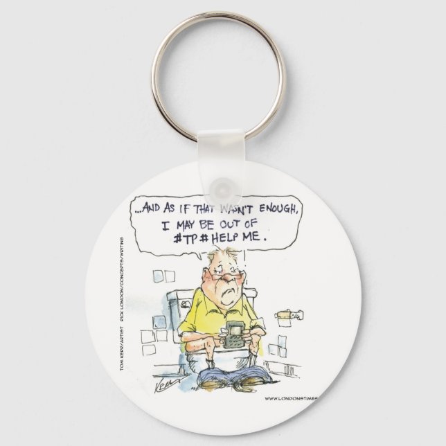 Bathroom Not 4 Social Networking Funny Tees & Gift Keychain (Front)