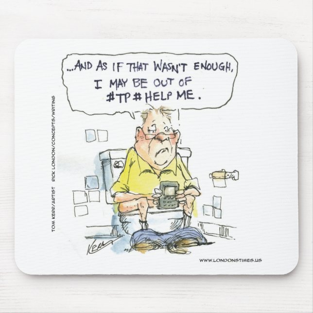 Bathroom Not 4 Social Networking Funny Tees & Gift Mouse Pad (Front)