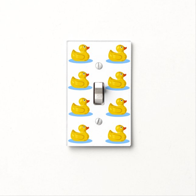 bathroom or nursery duck light switch cover (In Situ)