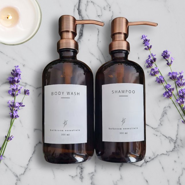 Bathroom organization waterproof labels  (Creator Uploaded)