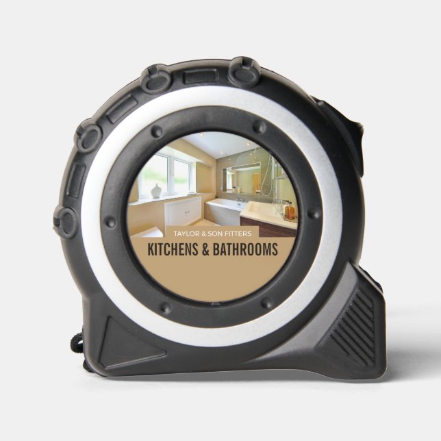 Bathroom Portrait, Kitchen & Bathroom Fitter Tape Measure (Front)