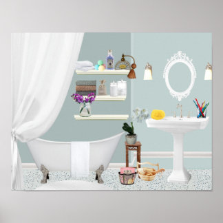 Bathroom Posters | Zazzle
