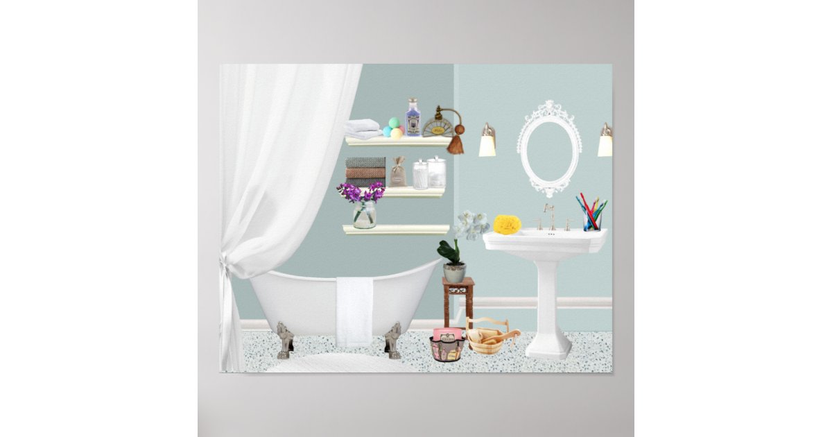 Bathroom Poster | Zazzle.com