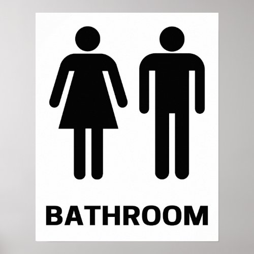 Bathroom Poster Modern Wall Art