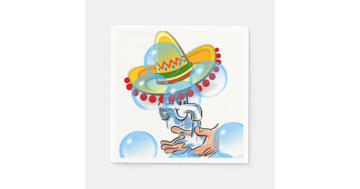 Bathroom Powder Room Paper Napkins | Zazzle