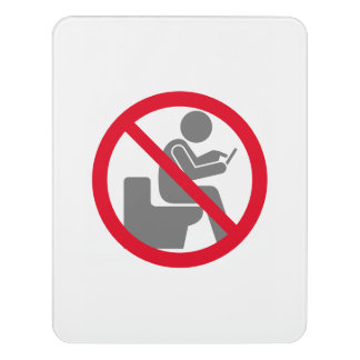 Bathroom Research No-Texting Sign