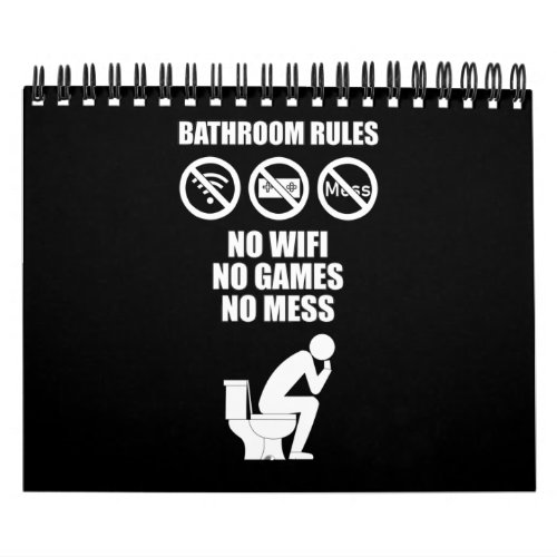 Bathroom Rules Calendar