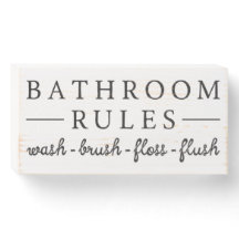 Bathroom Rules