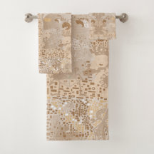 Bathroom set Klimpt Inspired Rave man Pattern